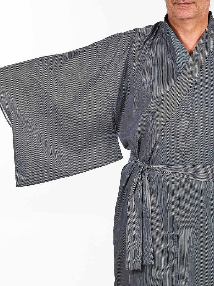 Kimono Yukata Homme Rayé