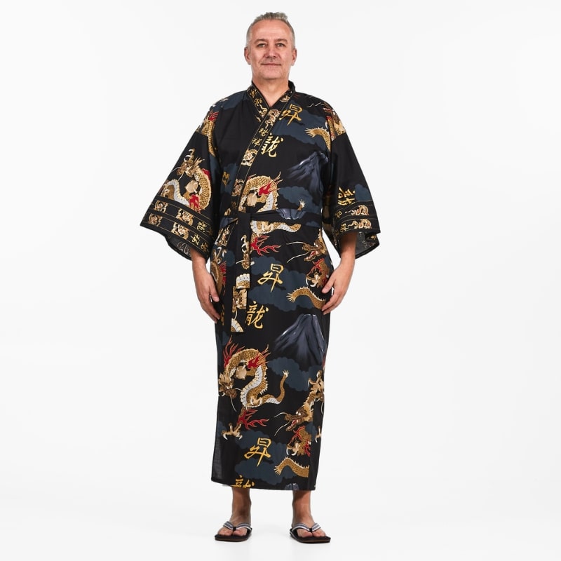 Kimono Homme Japonais Dragon - Taille unique