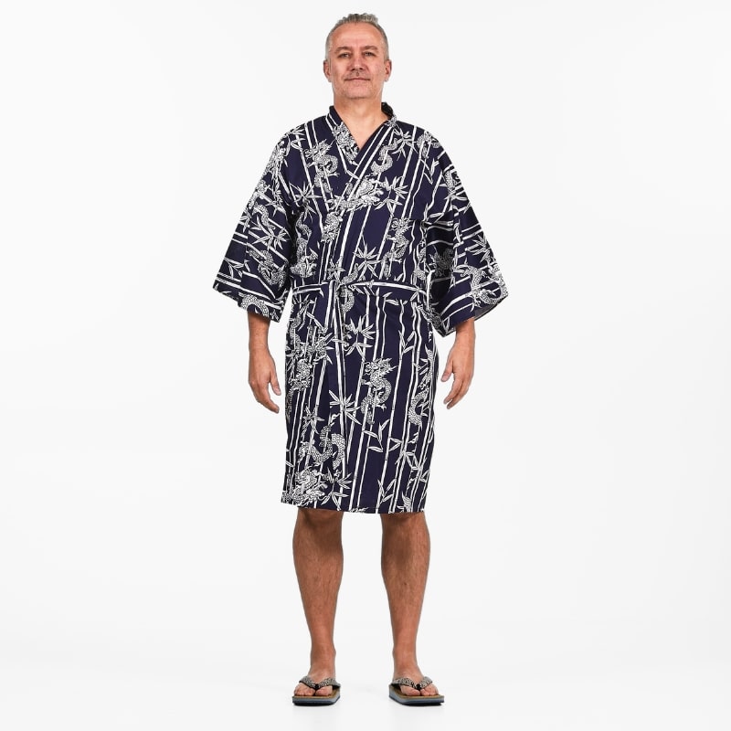 Kimono Happi Homme Bambou & Dragon - Taille unique