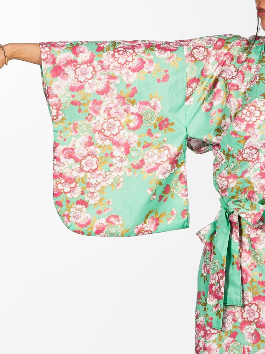 Kimono Yukata Femme Fleur Sakura