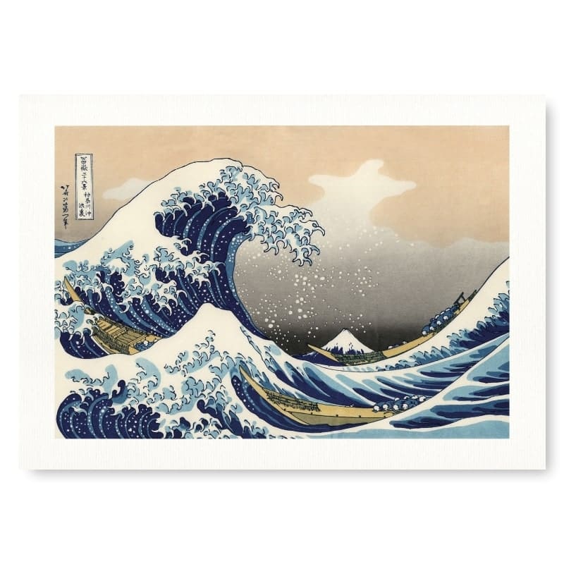 Affiche Hokusai Vague Kanagawa - A3
