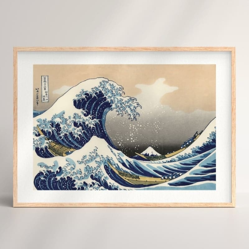 Affiche Hokusai Vague Kanagawa - A3
