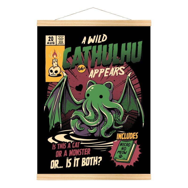 Affiche Japonaise Cathulhu - A3