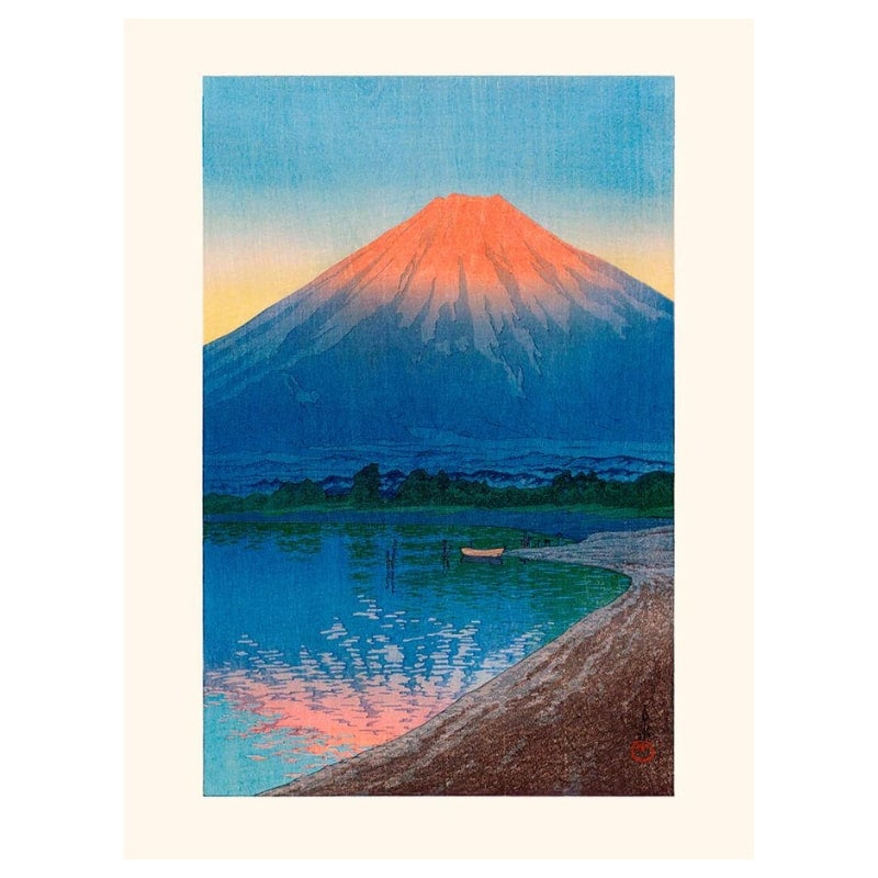 Affiche Japonaise Lac Yamanaka - A3