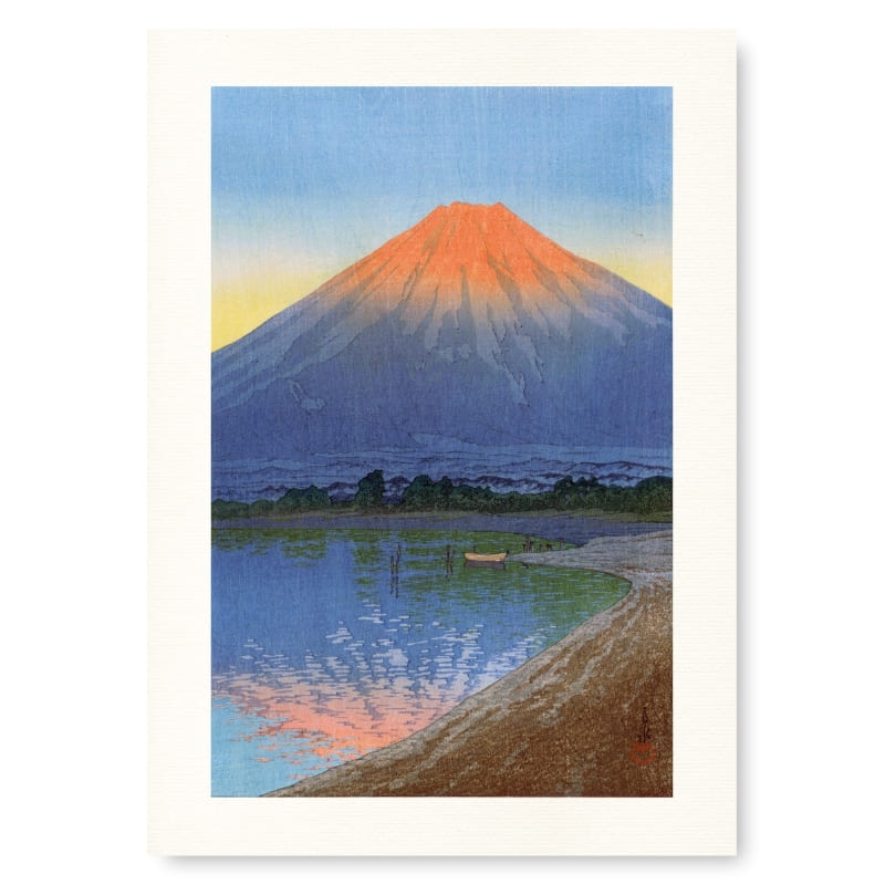 Affiche Japonaise Lac Yamanaka - A3
