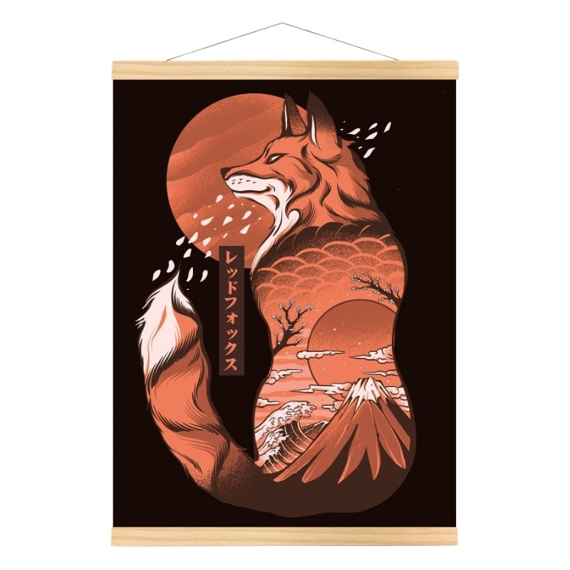 Affiche Japonaise Renard Japonais - A3