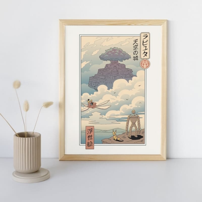 Affiche Japonaise Ukiyo-e Laputa - A3