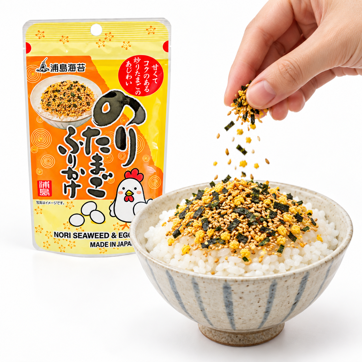 Assaisonnement Japonais Furikake Nori et Œuf