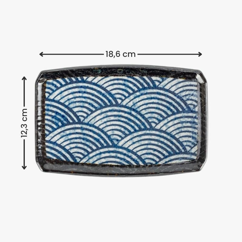 Assiette Japonaise Rectangulaire Nami
