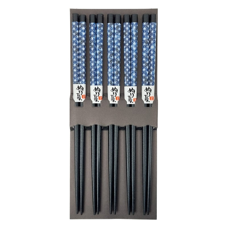Baguettes Japonaises Asanoha Bleu