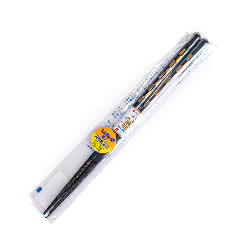 Baguettes Japonaises Bleu Nuit Ichimatsu Doré