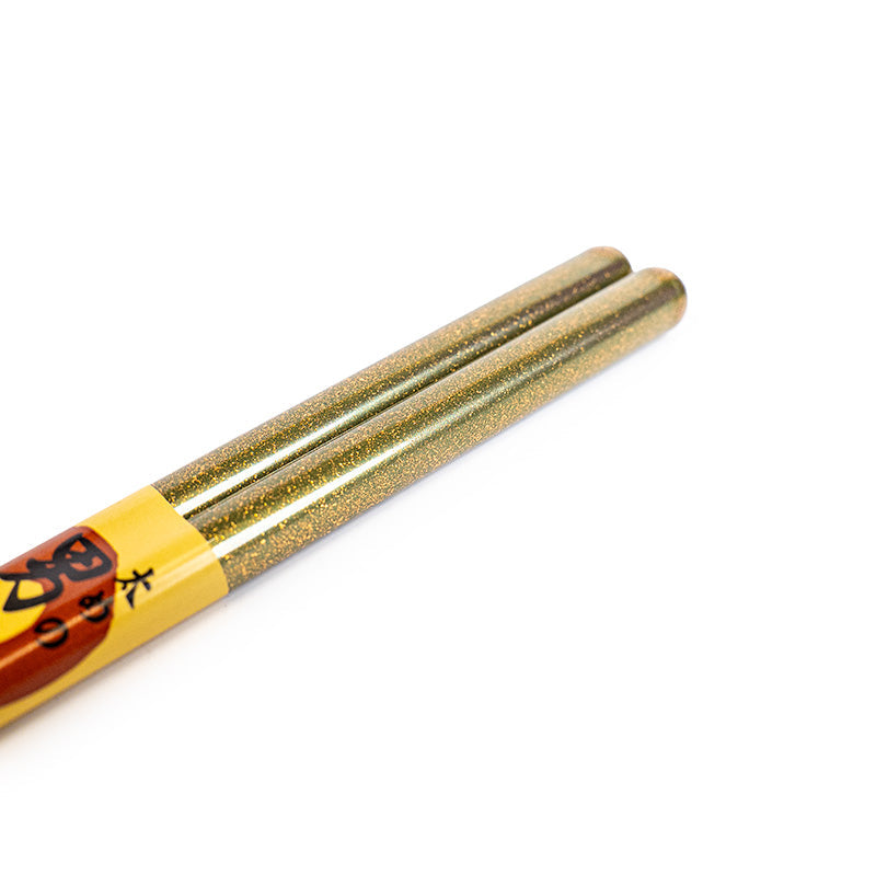 Baguettes Japonaises Épaisses Paillettes Dorées