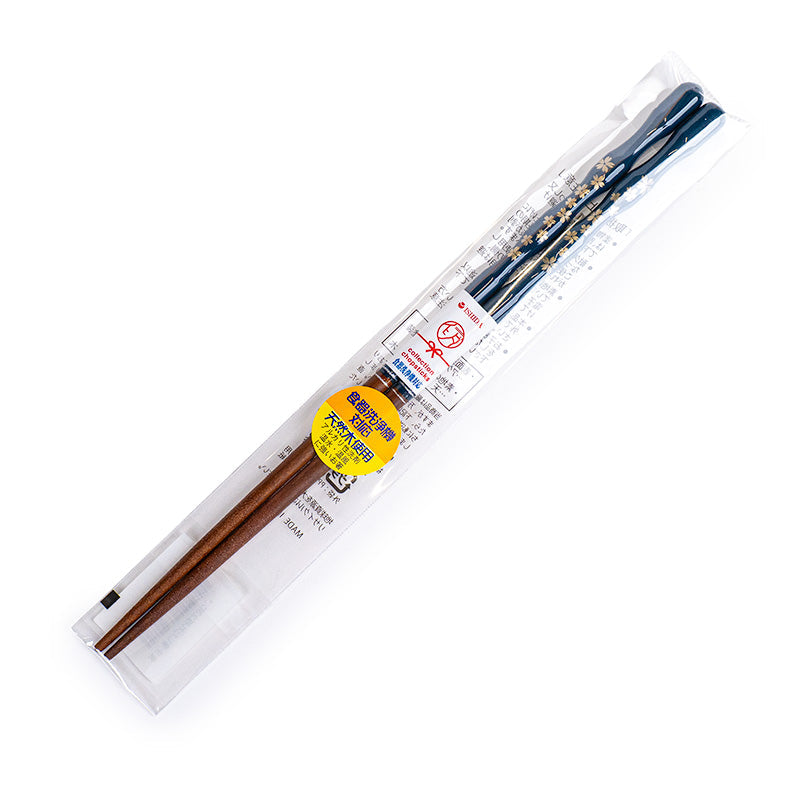 Baguettes Japonaises Forme Ondulée Sakura Bleu