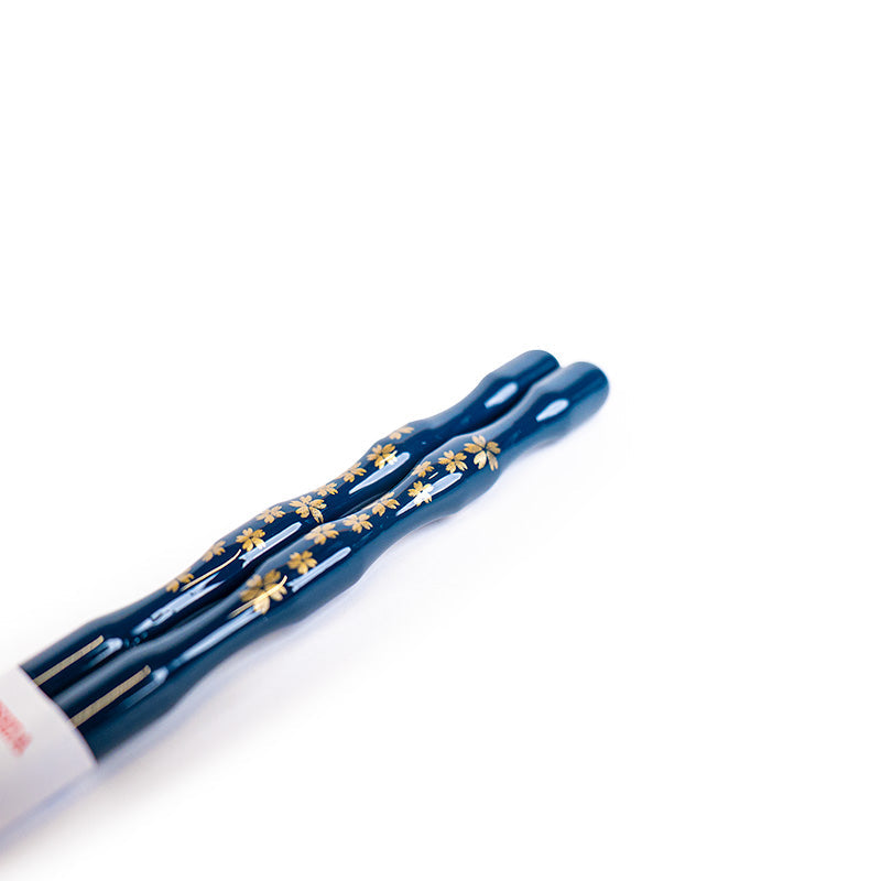Baguettes Japonaises Forme Ondulée Sakura Bleu
