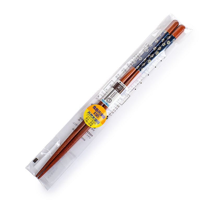 Baguettes Japonaises Motif Fleurs de Cerisier Bleu