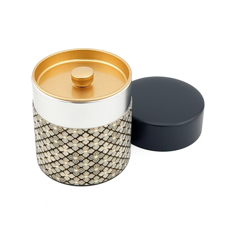 Boîte à Thé Japonaise Kuro Hanabishi