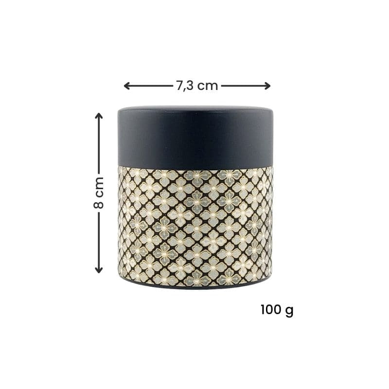 Boîte à Thé Japonaise Kuro Hanabishi