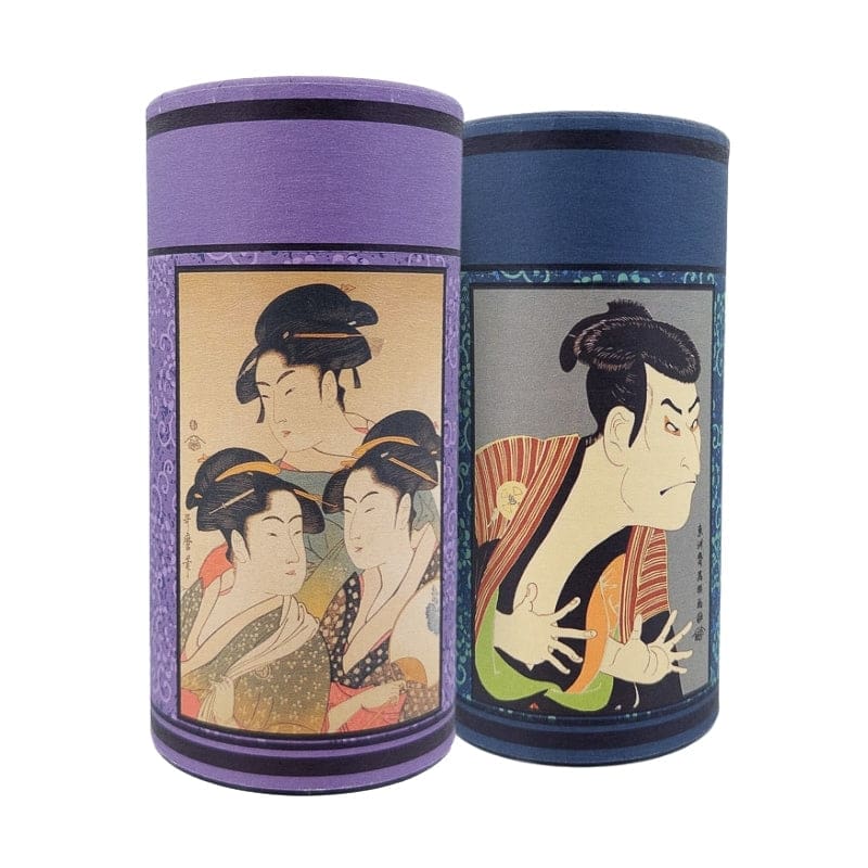Boîte à Thé Japonaise Ukiyo-e
