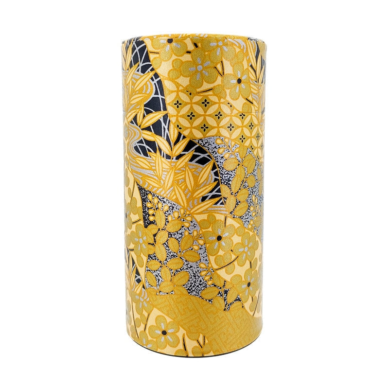 Boîte à Thé Japonaise Washi Doré