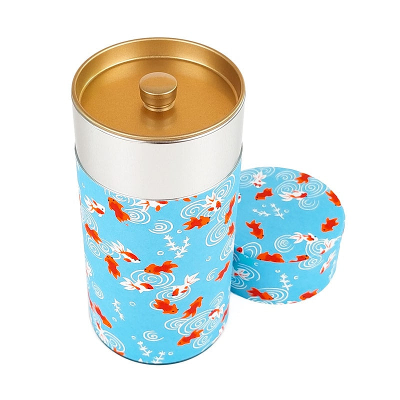 Boîte à Thé Japonaise Washi Kingyo