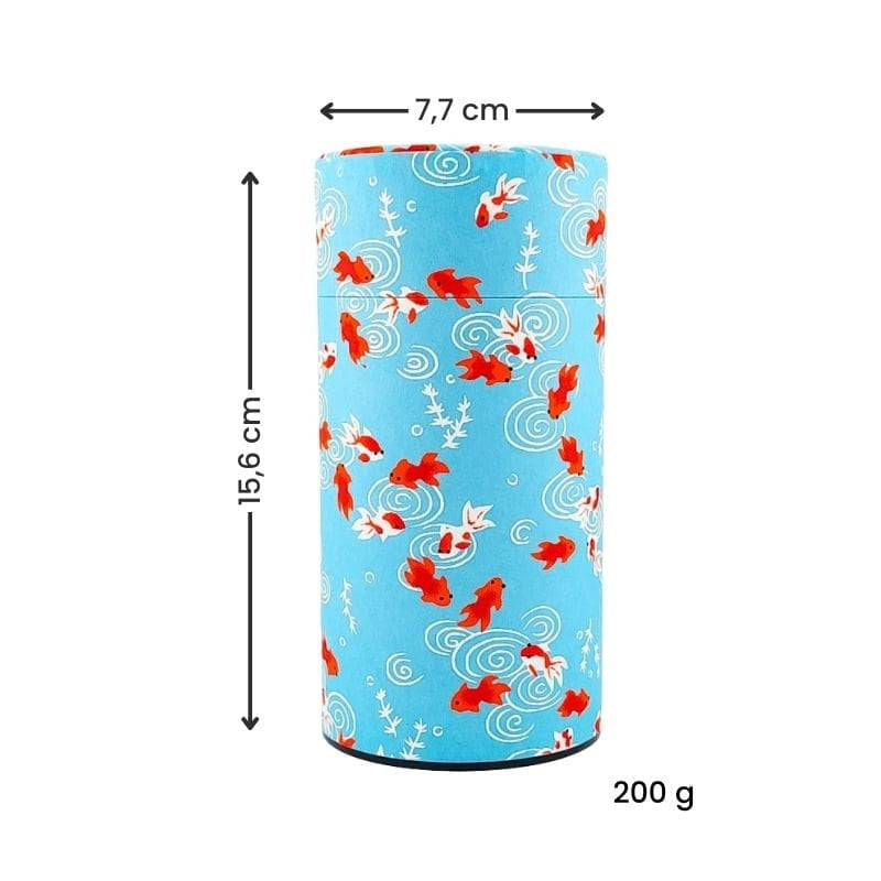 Boîte à Thé Japonaise Washi Kingyo