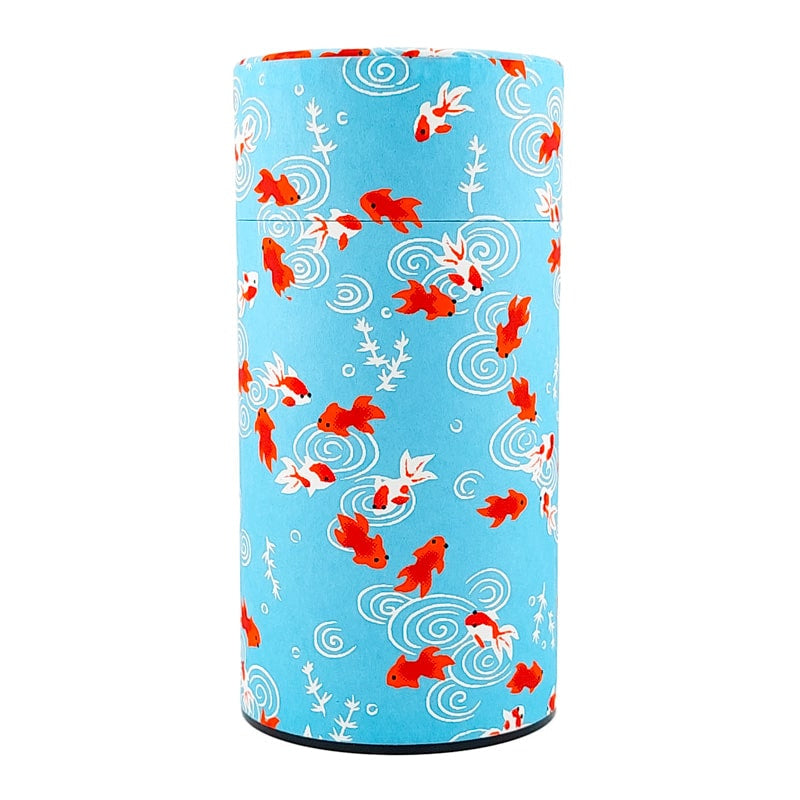 Boîte à Thé Japonaise Washi Kingyo