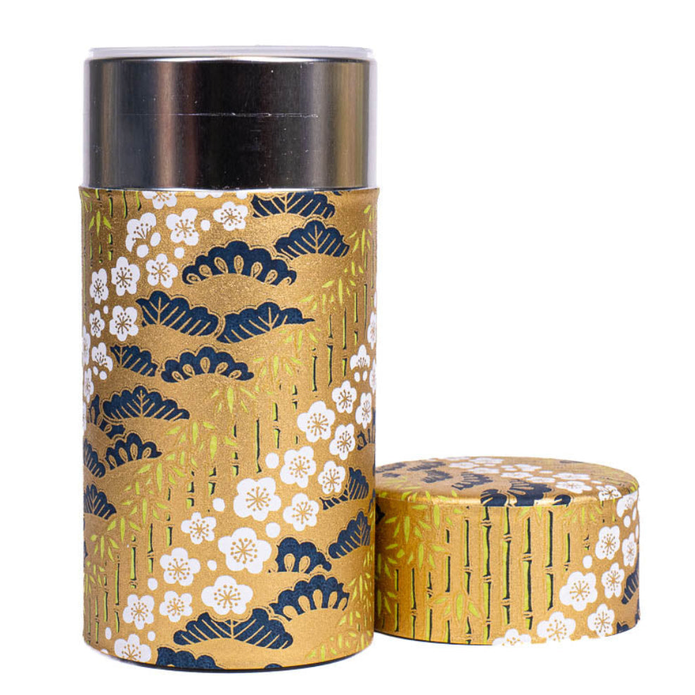 Boîte à Thé Japonaise Washi Takeshirabe Or