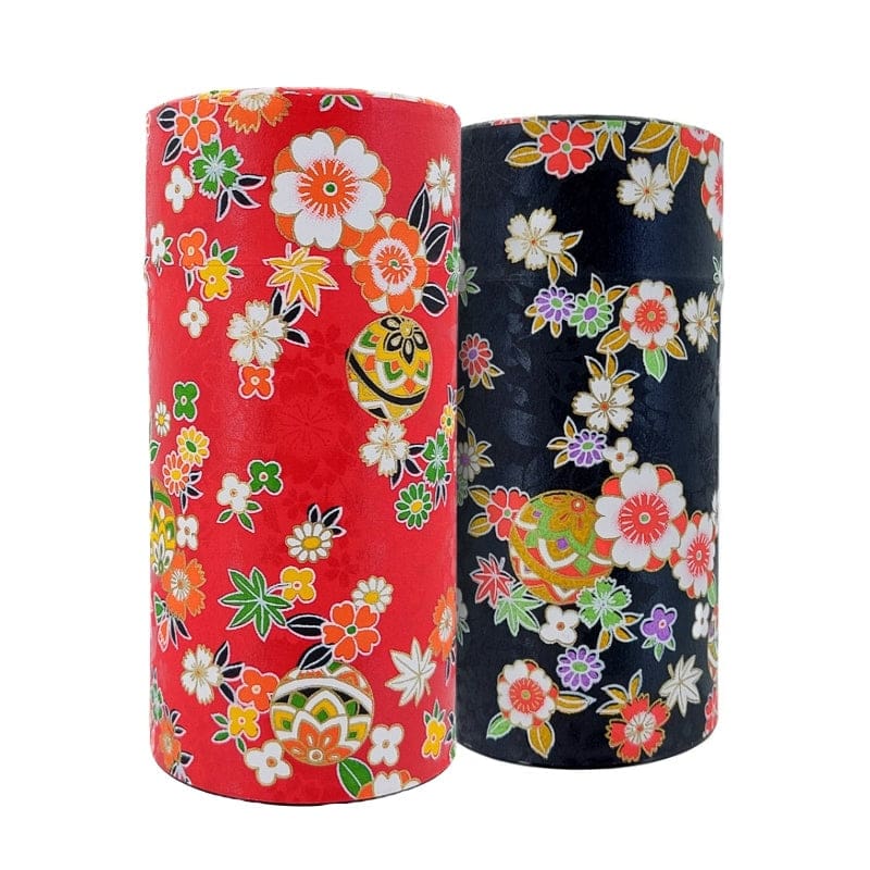 Boîte à Thé Papier Washi Noir