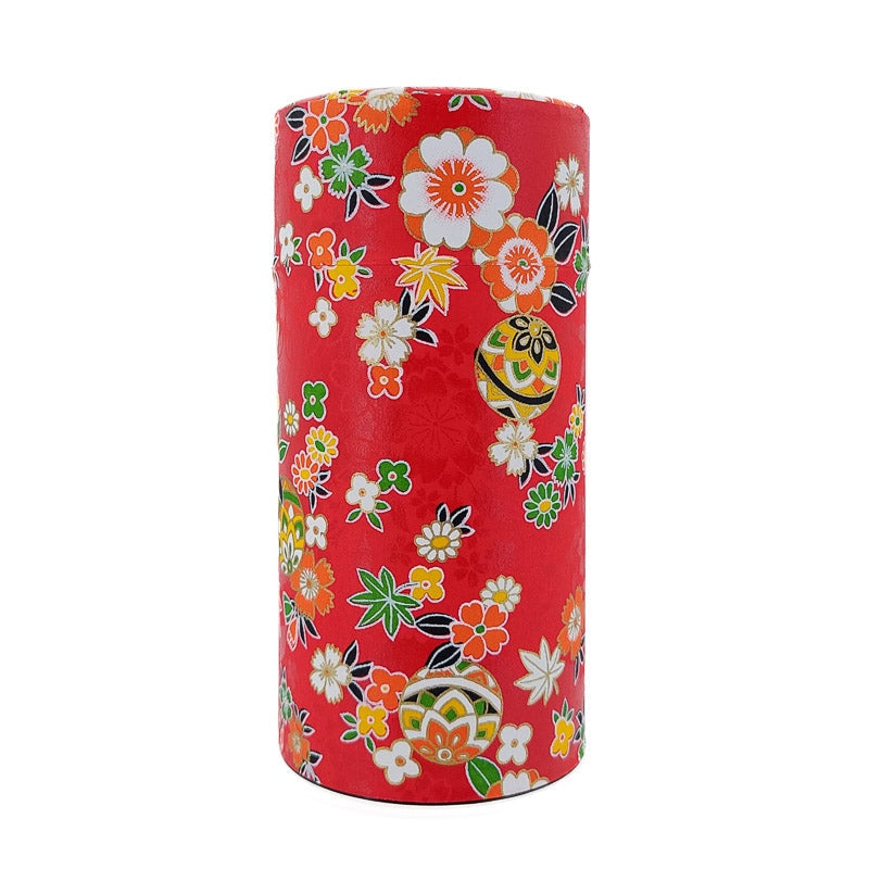 Boîte à Thé Papier Washi Rouge