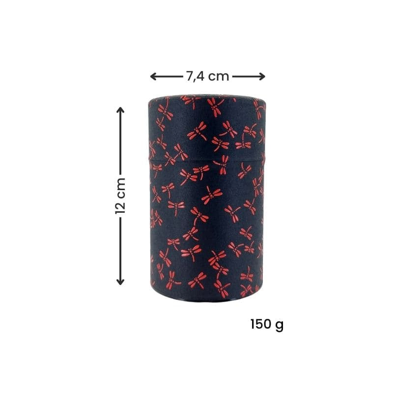 Boîte à Thé Vrac Libellule Noir