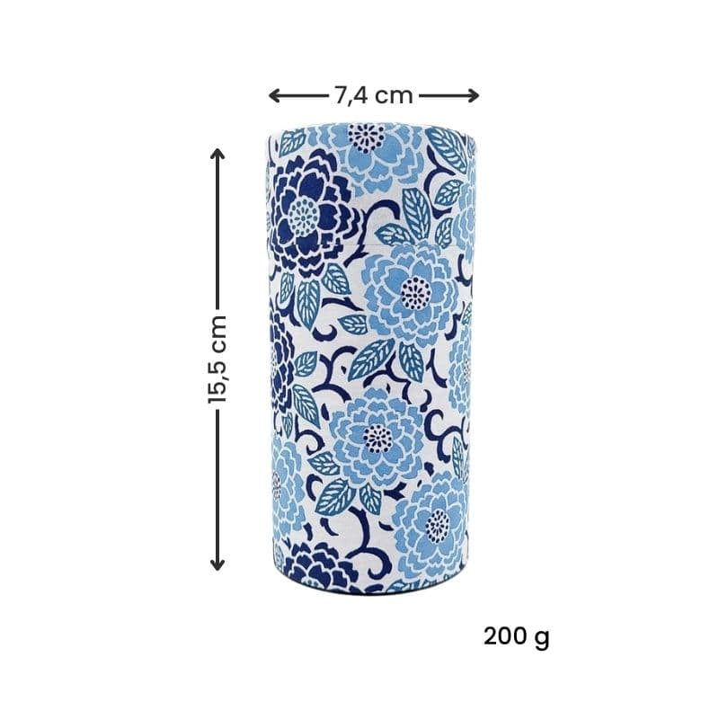 Boîte à Thé Washi Bleu