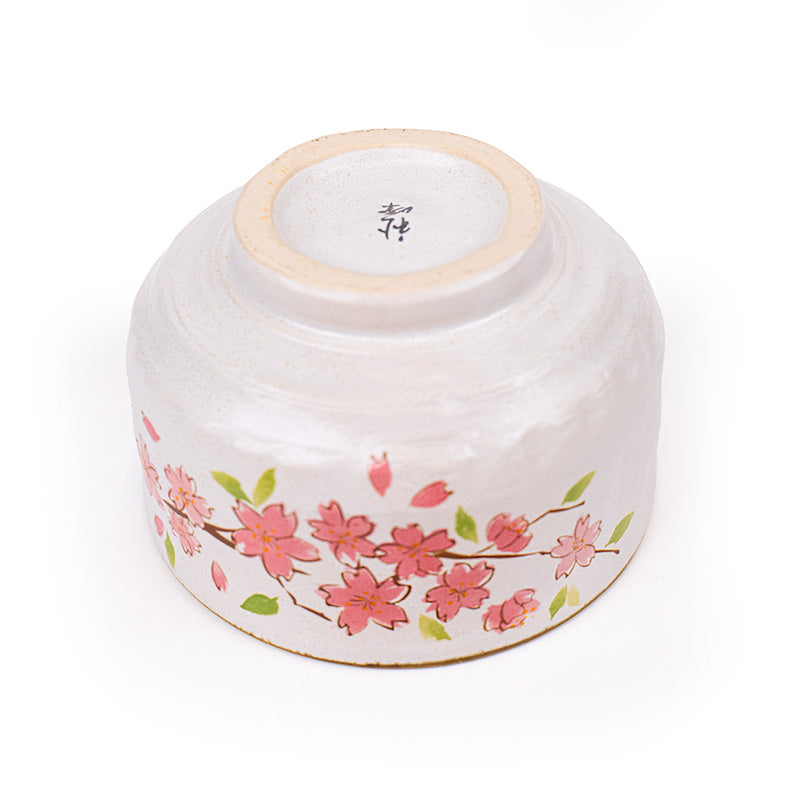 Bol à Matcha Japonais Fleurs de Cerisier