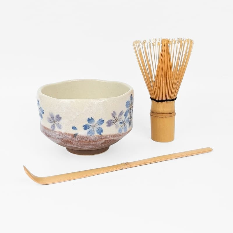 Bol à Matcha Japonais Sakura Bleue