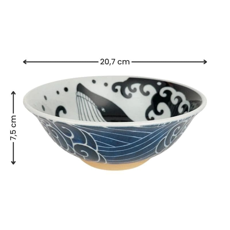 Bol à Ramen Japonais Baleine