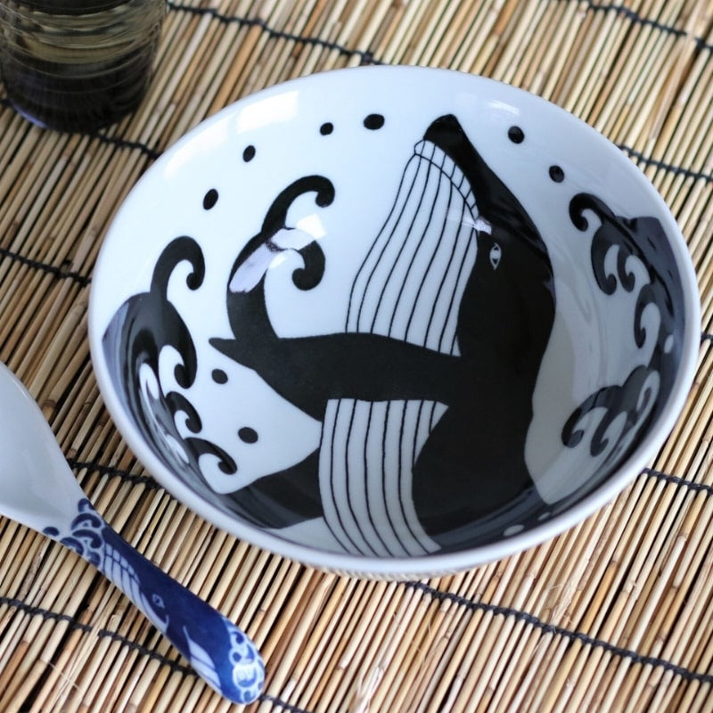 Bol à Ramen Japonais Baleine