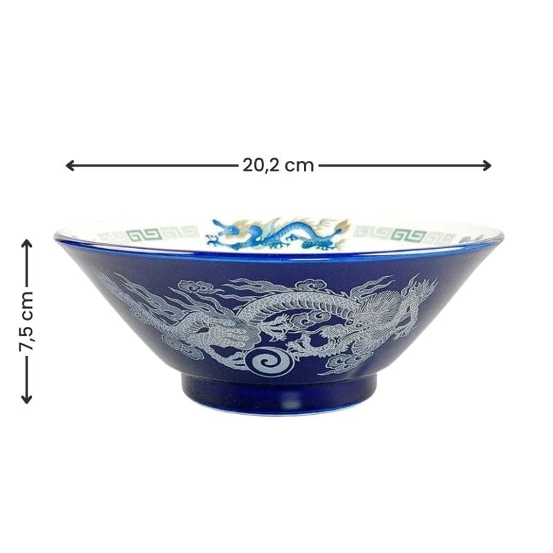 Bol à Ramen Japonais Bleu