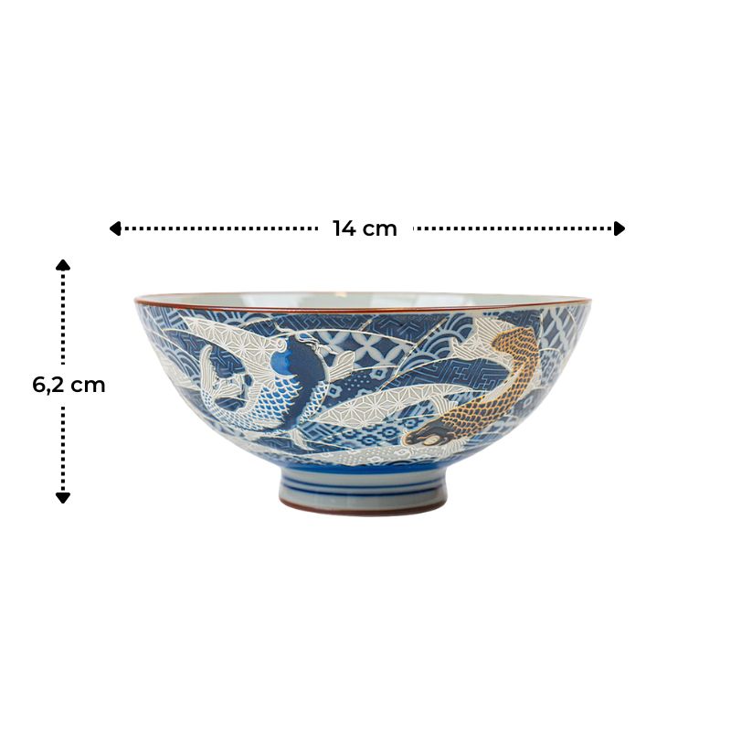 Bol Japonais Céramique Carpe Koï