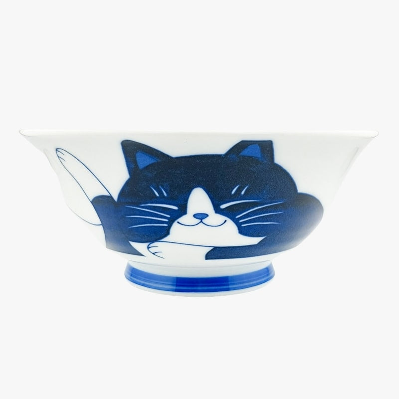 Bol Japonais Chat Bleu