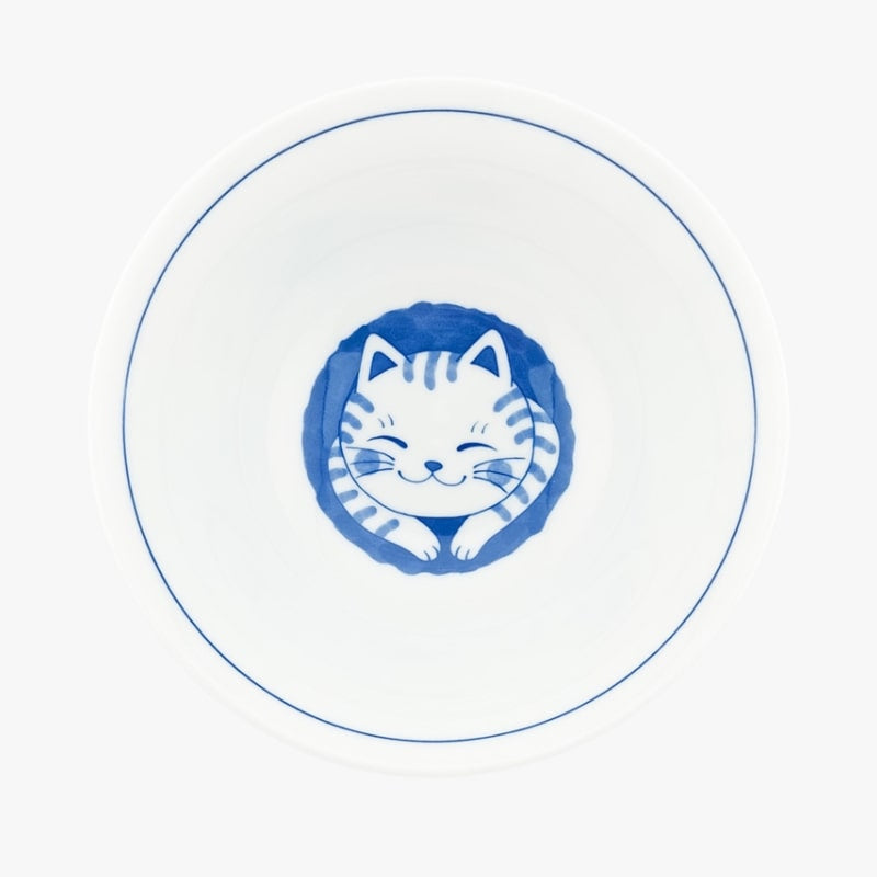 Bol Japonais Neko Bleu