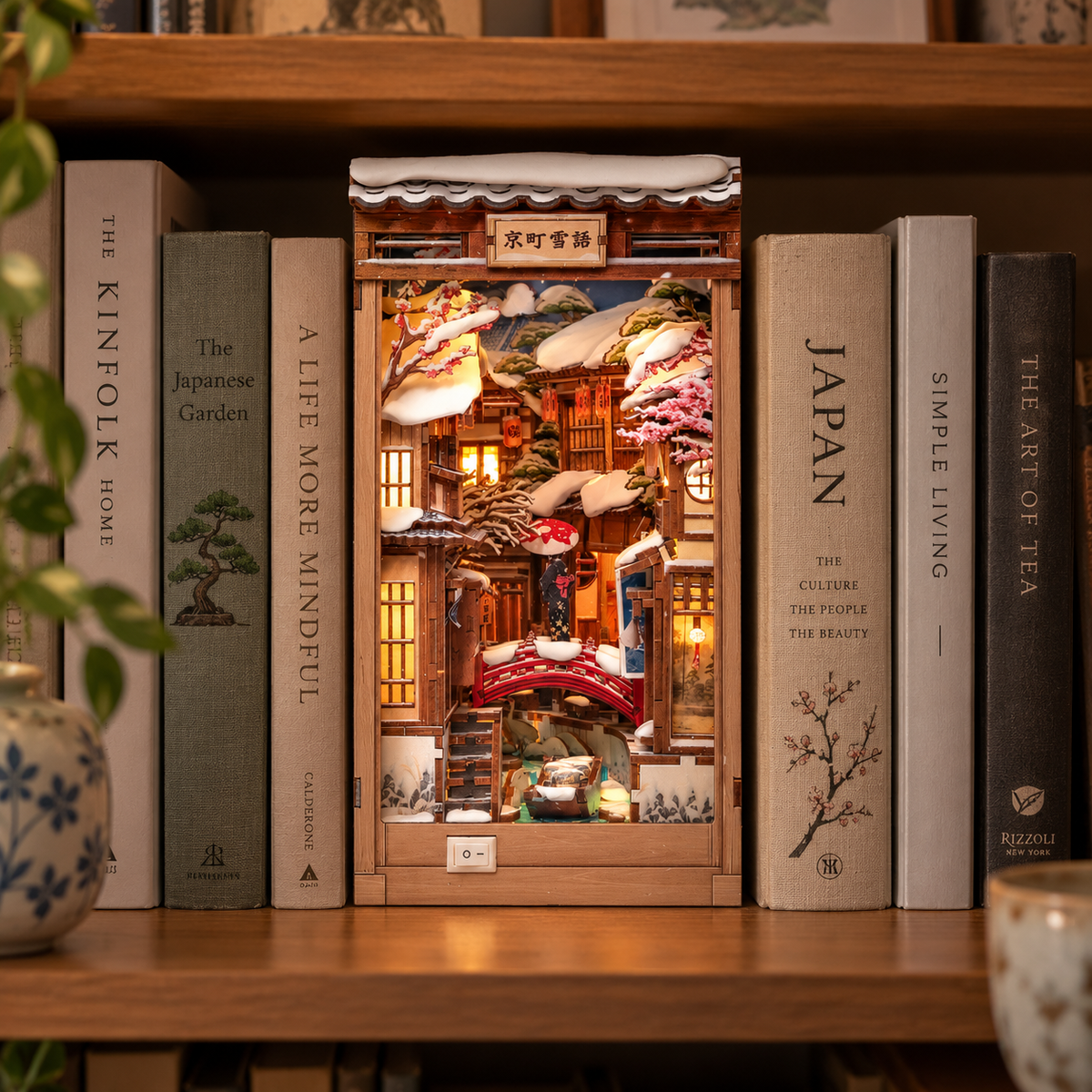 Book-Nook Japonais Kyoto Snow Whisper