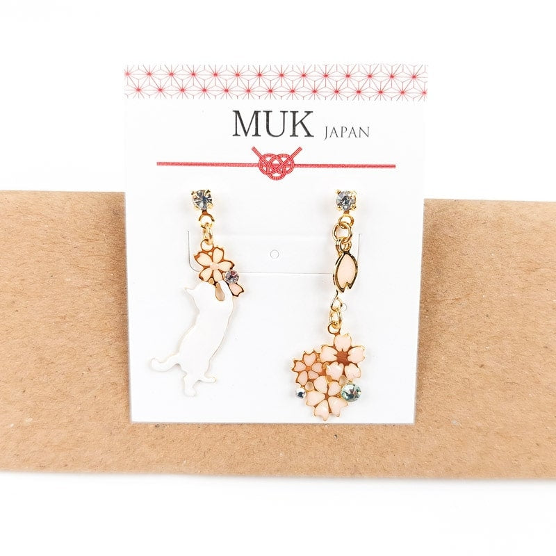 Boucles d’Oreilles Japonaises Chat