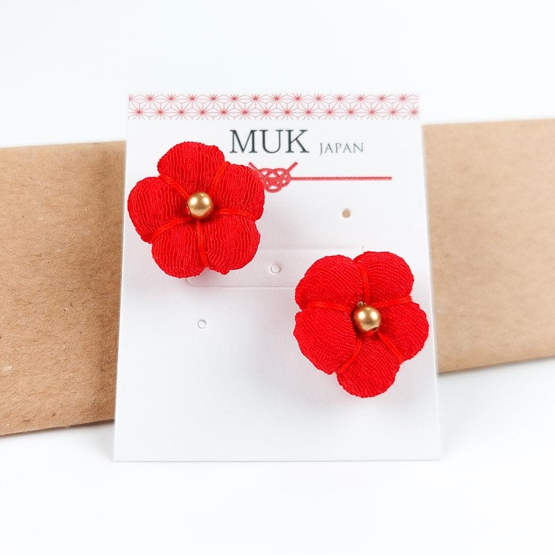 Boucles d’Oreilles Japonaises Fleur