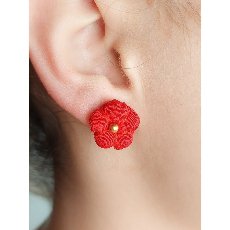 Boucles d’Oreilles Japonaises Fleur