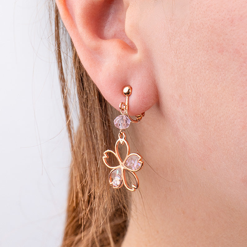 Boucles d’Oreilles Japonaises Fleur de Cerisier