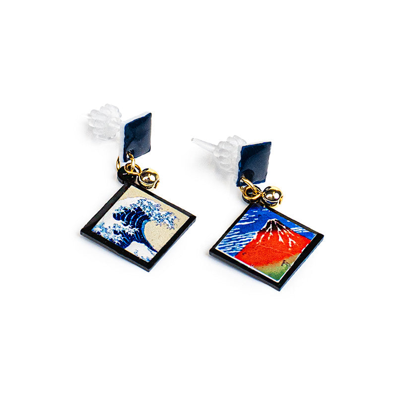 Boucles d’Oreilles Japonaises Hokusai