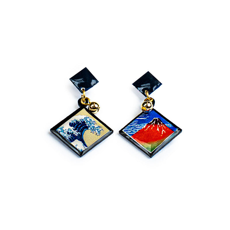 Boucles d’Oreilles Japonaises Hokusai