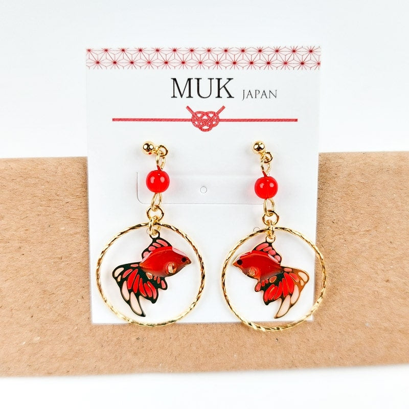 Boucles d’Oreilles Japonaises Kingyo