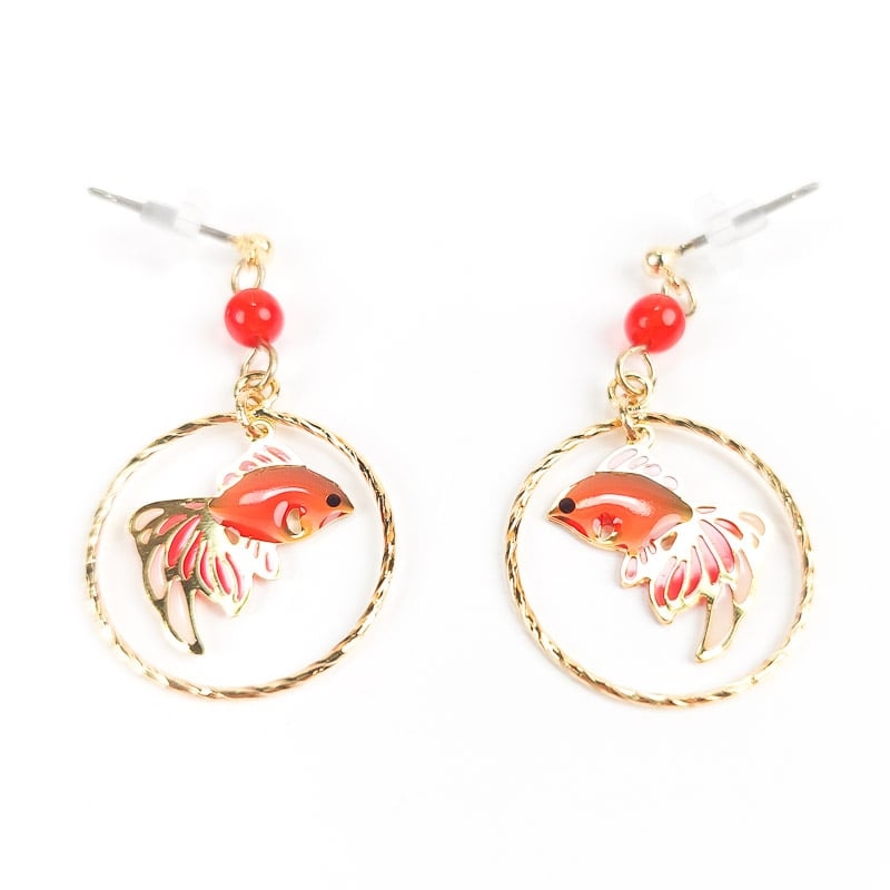 Boucles d’Oreilles Japonaises Kingyo