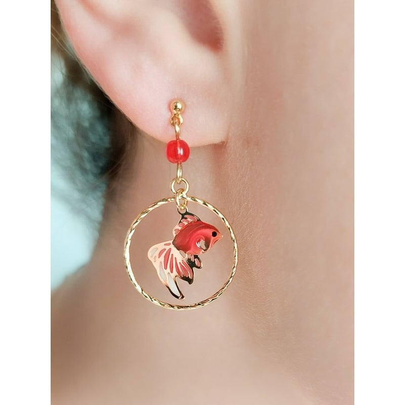 Boucles d’Oreilles Japonaises Kingyo