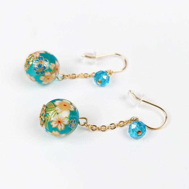 Boucles d’Oreilles Japonaises Pendantes